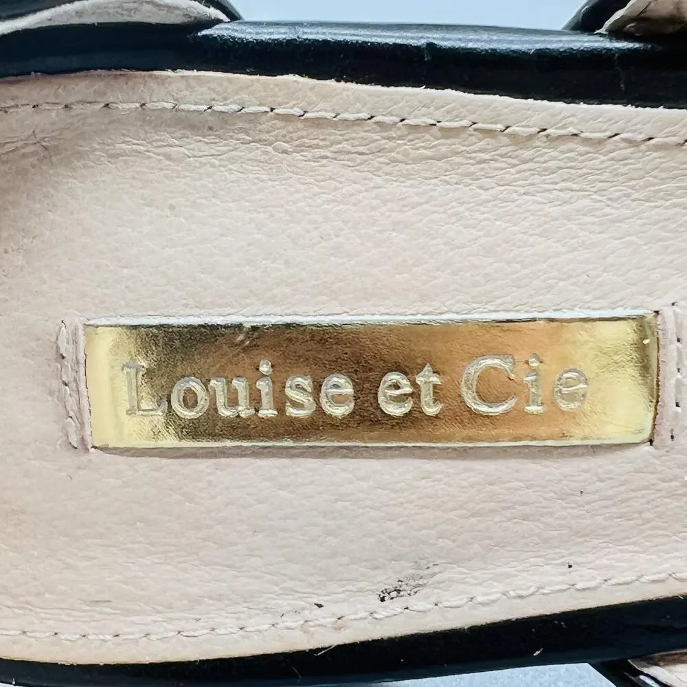 Louise Et Cie Shoes Womens 9.5 Brown Leopard Cow Hair Lo-Claire Flats Zip Ankle